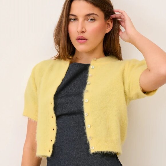Rouje Sweaters - NWT Rouje Abelina Cardigan in Yellow